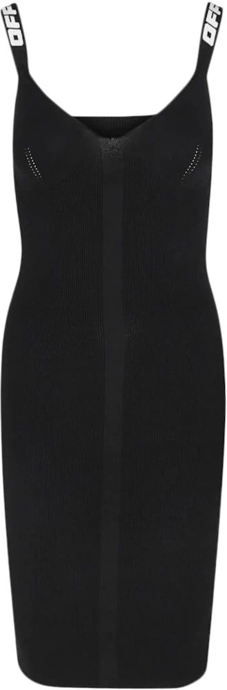 OFF-WHITE Knit Industrial Dress Black/White - US