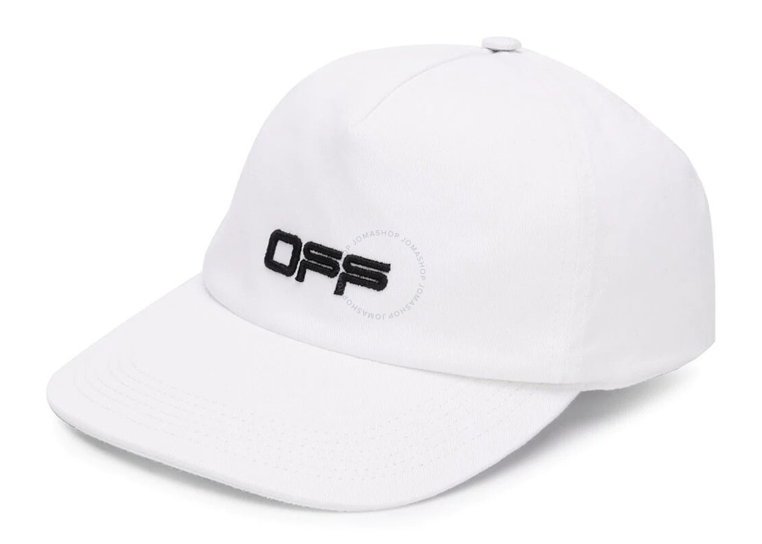 Pre-owned Off-white Ladies Off Logo Baseball Cap White/black
