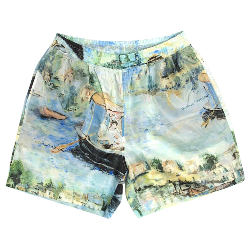 OFF-WHITE Lake Print Swim Shorts Multicolor - SS19 Men's - US