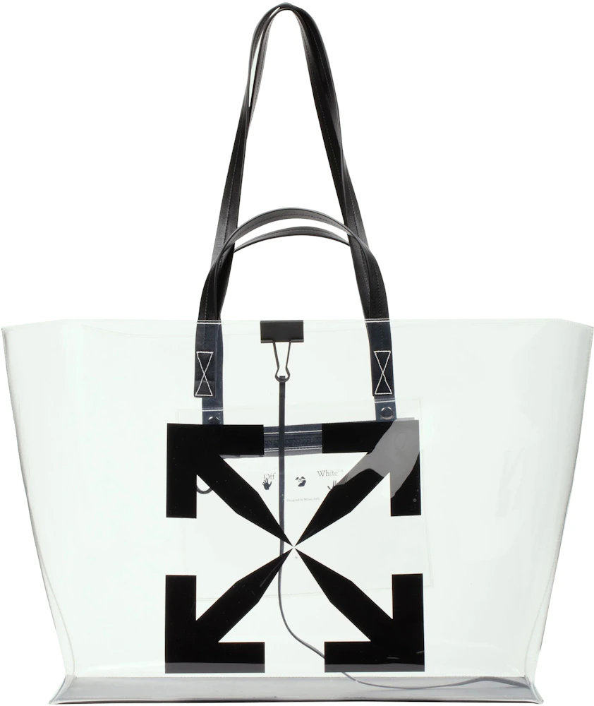 OFF-WHITE Large Arrow Tote Bag Large Transparent in Thermoplastic ...