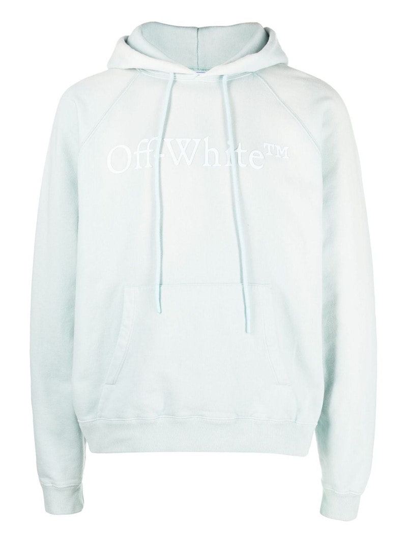 Off white hoodie blue and online green