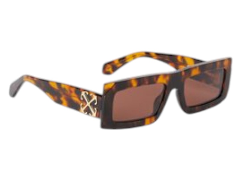 Pre-owned Off-white Offwhite Laurel Sunglasses In Havana Brown (oeri13pf24pla0016064/fr)