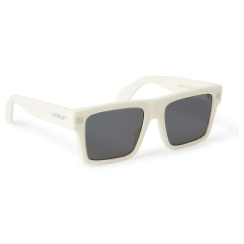 Pre-owned Off-white Off Lawton Sunglasses In White/dark Grey (oeri109s24pla0010107/fr)