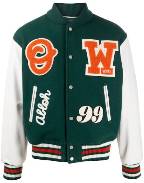 Vintage Varsity Jacket Monogram Varsity Jacket Green and 