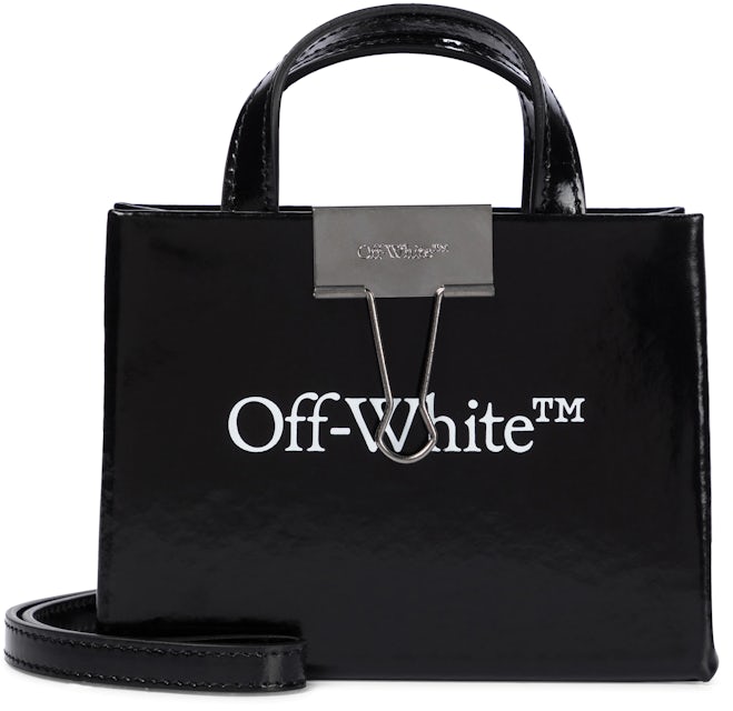 Off-White Leather Tote Box Bag Black in Leather - US