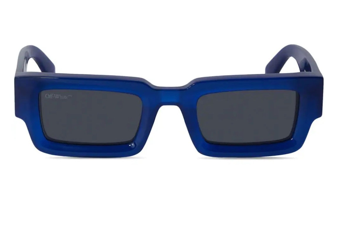 Pre-owned Off-white Lecce Sunglasses Blue (oeri089f23pla0014607)