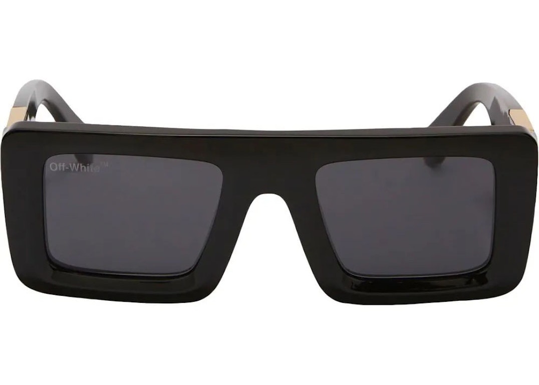 Pre-owned Off-white Leonardo Sunglasses Black (oeri049f22pla0011007)