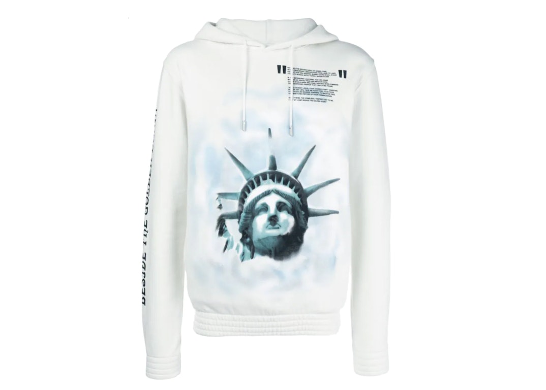 Pre-owned Off-white Liberty Print Cotton Hoodie White