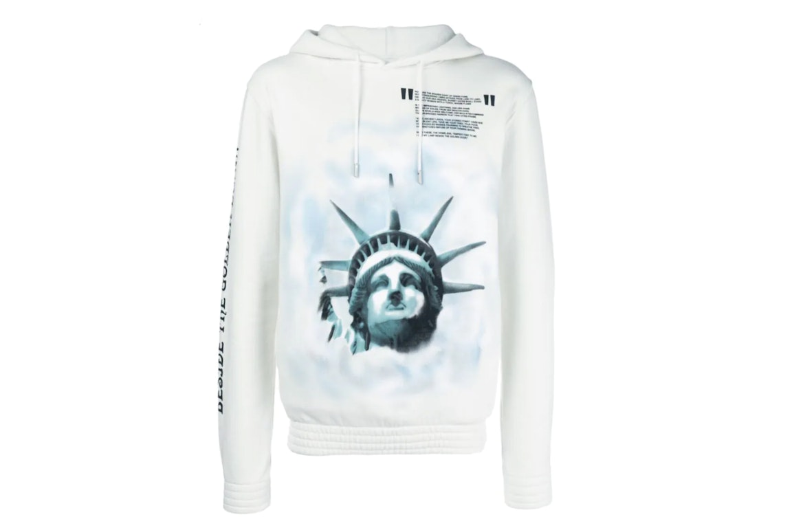 Pre-owned Off-white Liberty Print Cotton Hoodie White