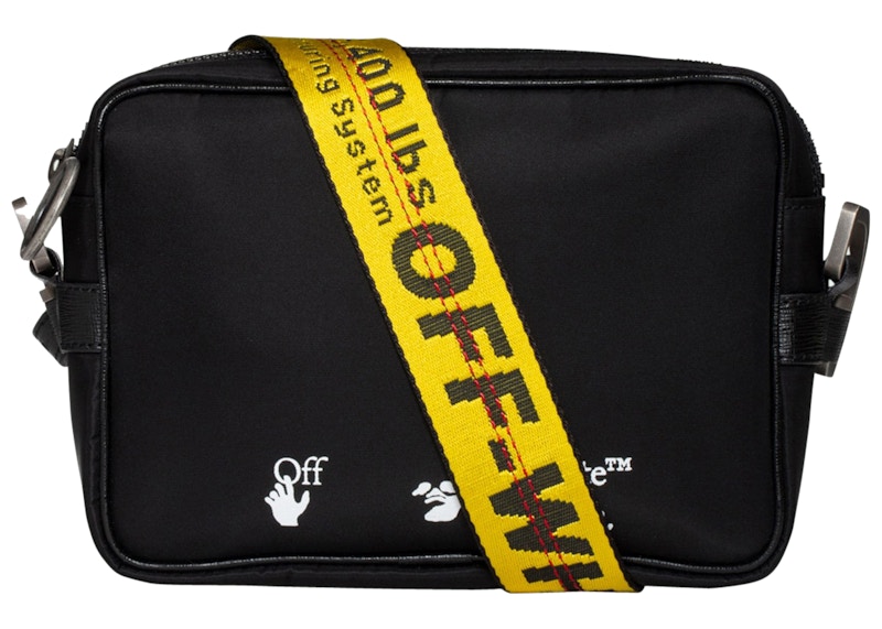 OFF WHITE Logo Crossbody Bag Black in Polyamide US