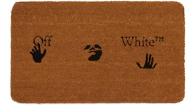 OFF-WHITE Logo Doormat Brown