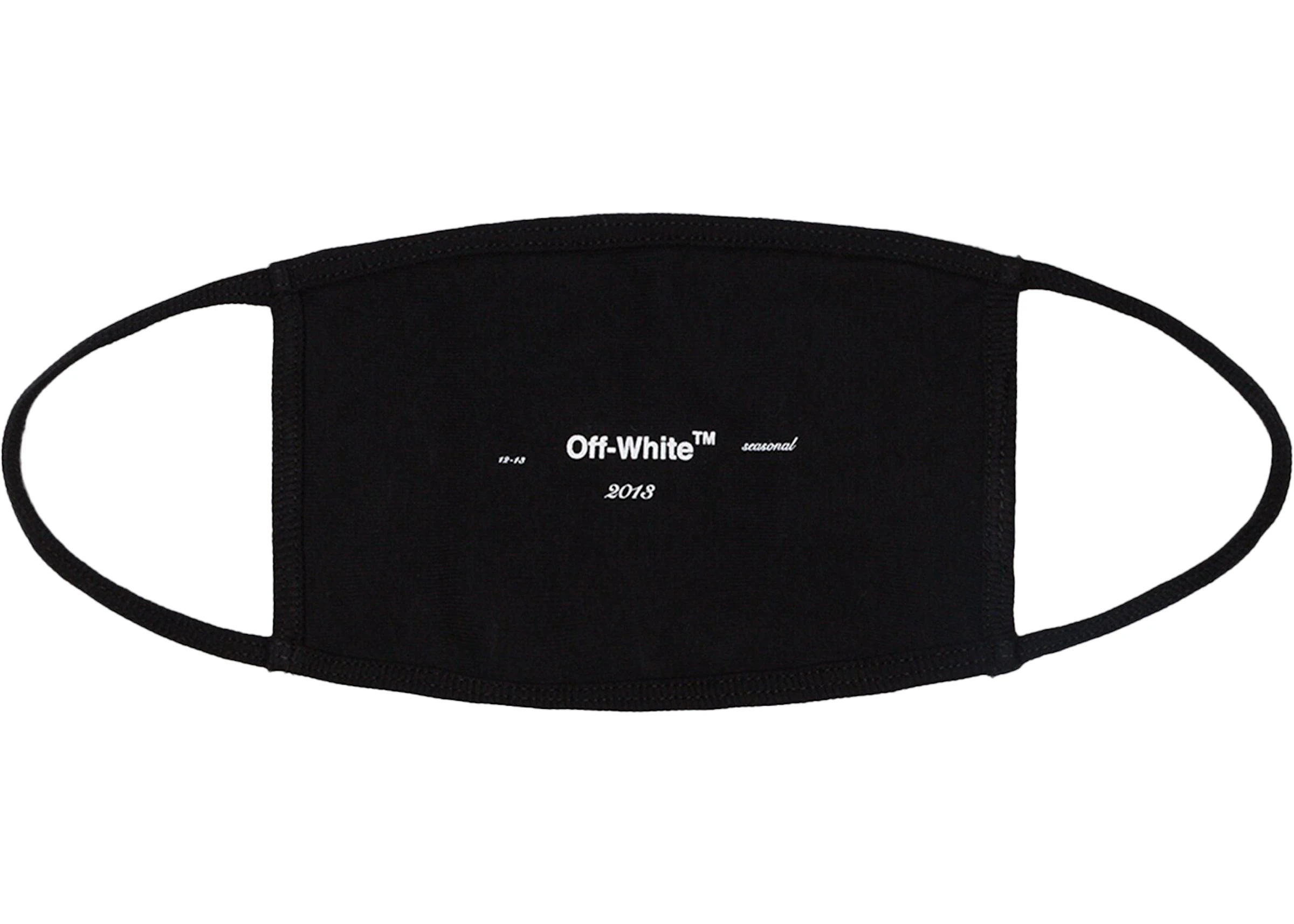 OFF-WHITE Logo Face Mask Black - SS20 - FR