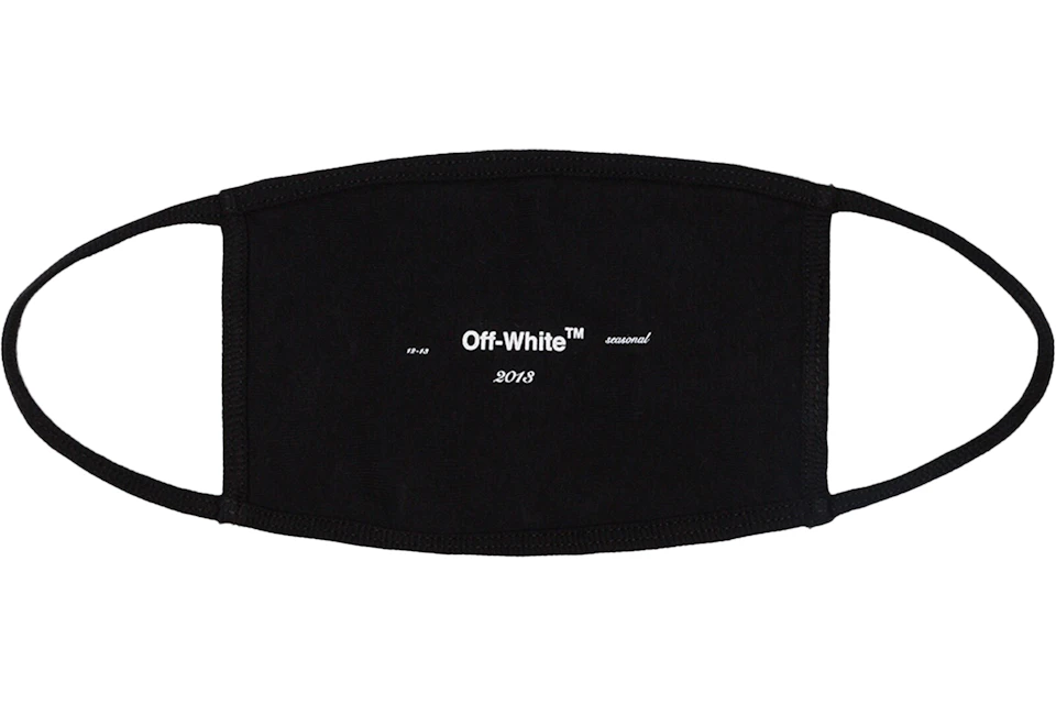 OFF-WHITE Logo Face Mask Black