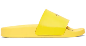 OFF-WHITE Logo Pool Slides Yellow (Women's)