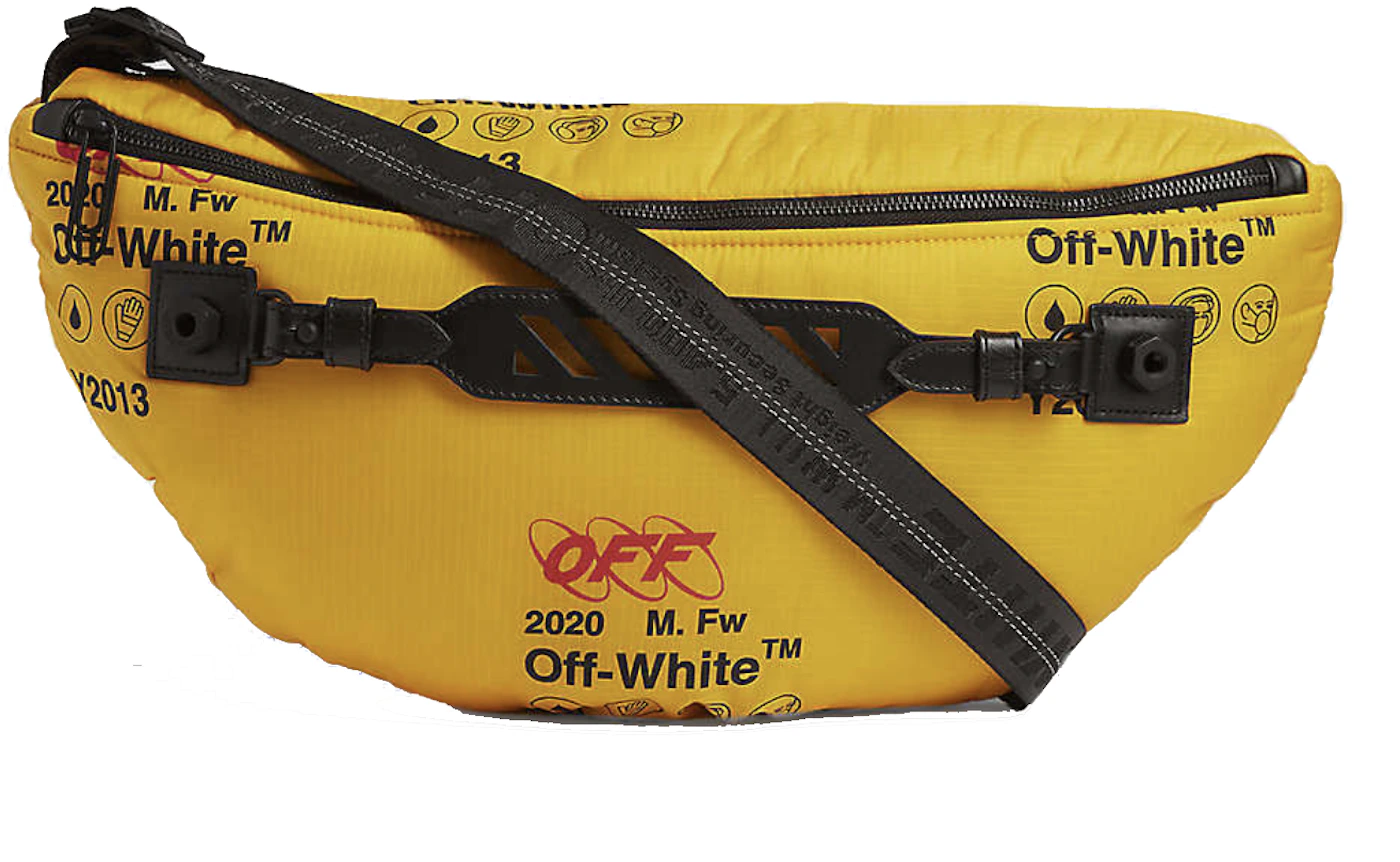 off-white logo shoulder bag strap