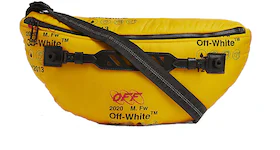 OFF-WHITE Logo-Print Belt Bag Industrial Strap Yellow