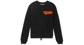 OFF-WHITE Logo Print Sweatshirt Black/Orange