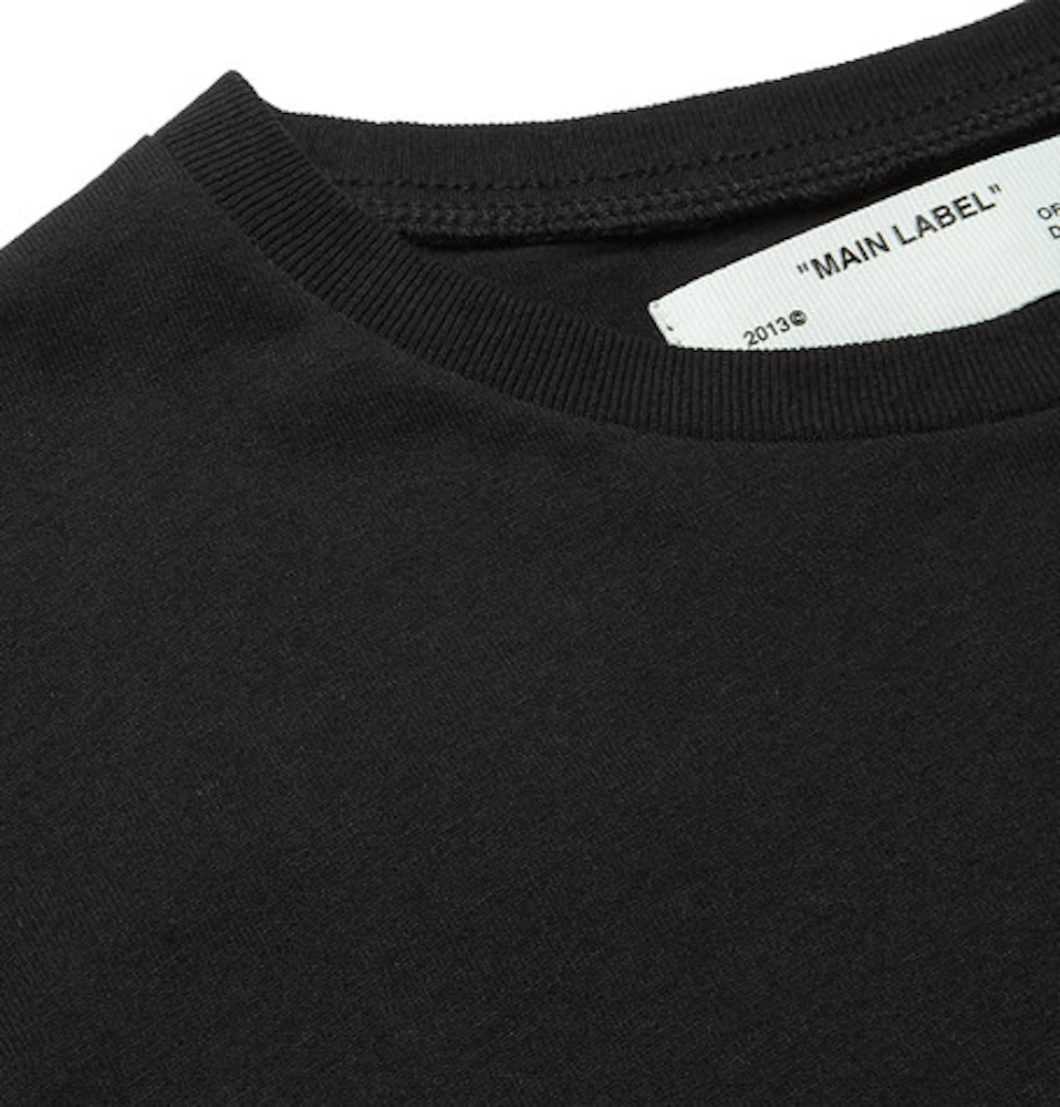 OFF-WHITE Logo Print T-Shirt Black/Orange Men's - SS19 - US