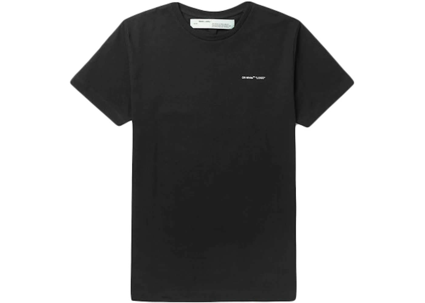 OFF-WHITE Logo Print T-Shirt Black/White Men's - SS19 - US