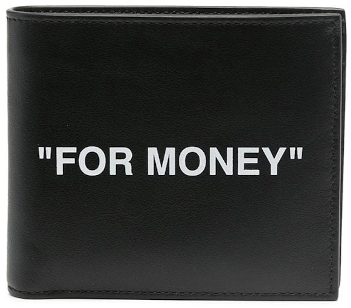 OFF-WHITE Logo Print Wallet Black in Leather - GB