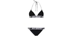 OFF-WHITE Logo-Tape Bikini Black/White