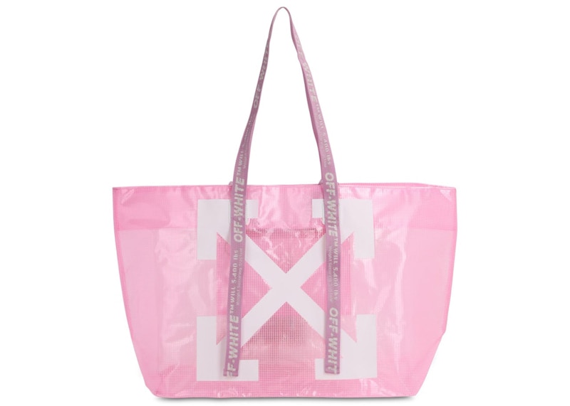 off white pink tote