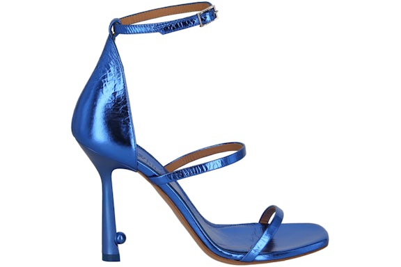 OFF-WHITE Sandalia de tacón de tiras Pillipop Azul (de mujer)