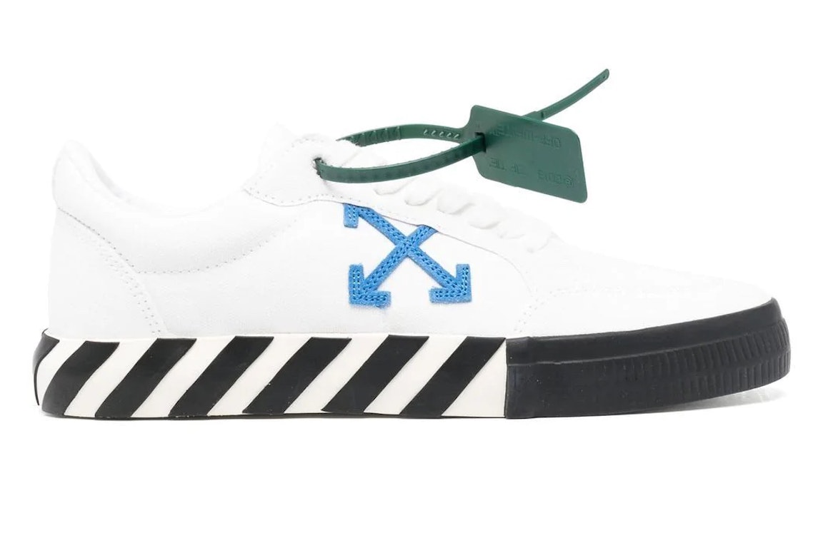 Pre-owned Off-white Low Vulcanized Canvas White Blue In White/blue