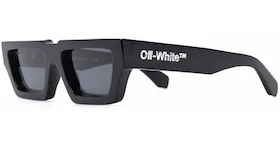 OFF-WHITE Manchester Rectangular Frame Sunglasses Black/Dark Grey/White (OERI002Y21PLA0011007)