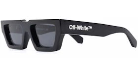 Off-White Manchester Rectangular Frame Sunglasses Black/Dark Grey/White