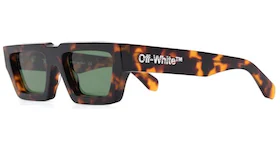 OFF-WHITE Manchester Rectangular Frame Sunglasses Brown/Green/White (OERI002Y21PLA0016055)