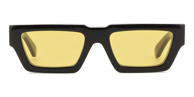 OFF-WHITE Manchester Sonnenbrille Schwarz/Gelb 