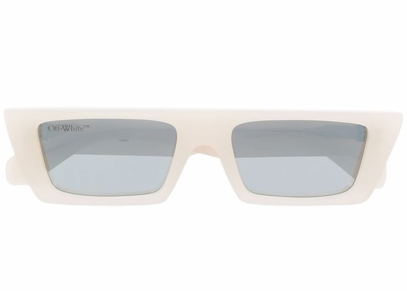 OFF-WHITE Marfa Rectangle Frame Sunglasses Beige 