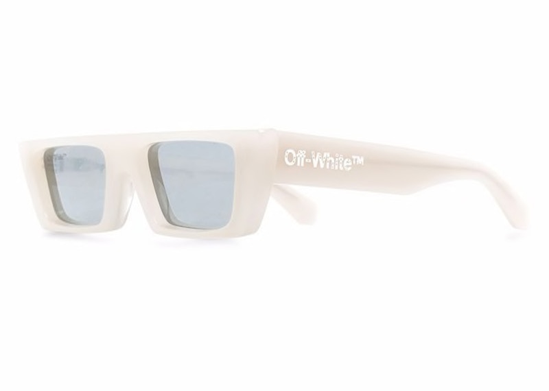 OFF-WHITE Marfa Rectangle Frame Sunglasses Beige (OERI010Y21PLA0016172)