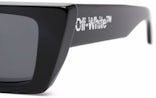 OFF-WHITE Mari Rectangular Frame Sunglasses Black/Gold  (OMRI010R21PLA0011003) Men's - US