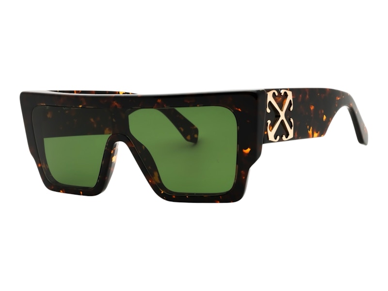 Pre-owned Off-white Offwhite Marion Sunglasses In Havana Green (oeri14fs25pla0016055)