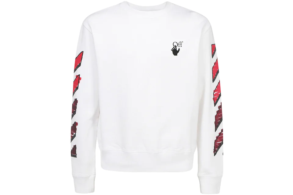 OFF-WHITE Marker Arrows Crewneck White Red Men's - SS21 - US