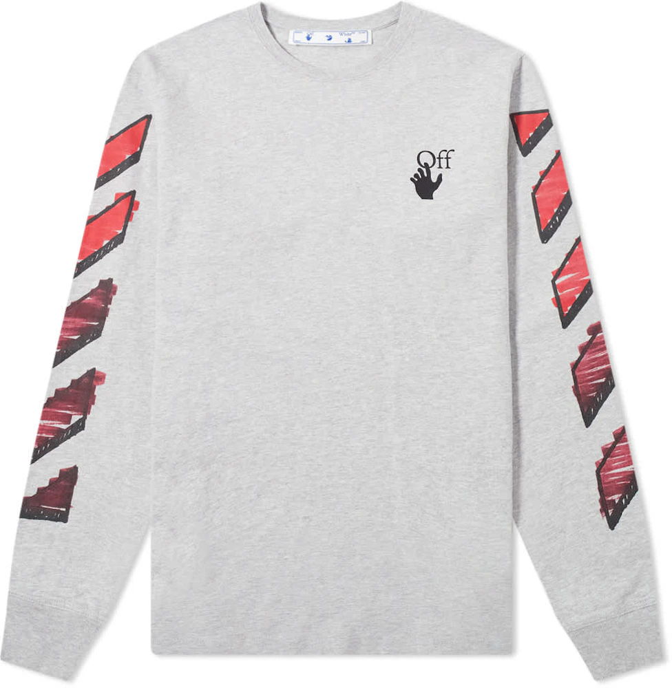 OFF-WHITE Marker Arrows T-Shirt Grey Red SS21 Men's -