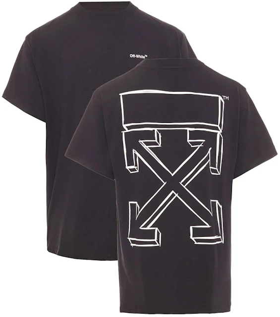OFF-WHITE Marker Arrows Sketch Oversized T-Shirt Black/White Men's - GB