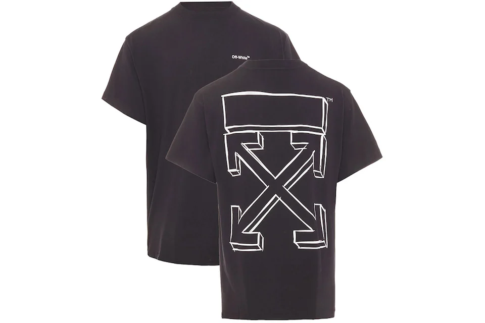 OFF-WHITE Marker Arrows Sketch Oversized T-Shirt Black/White