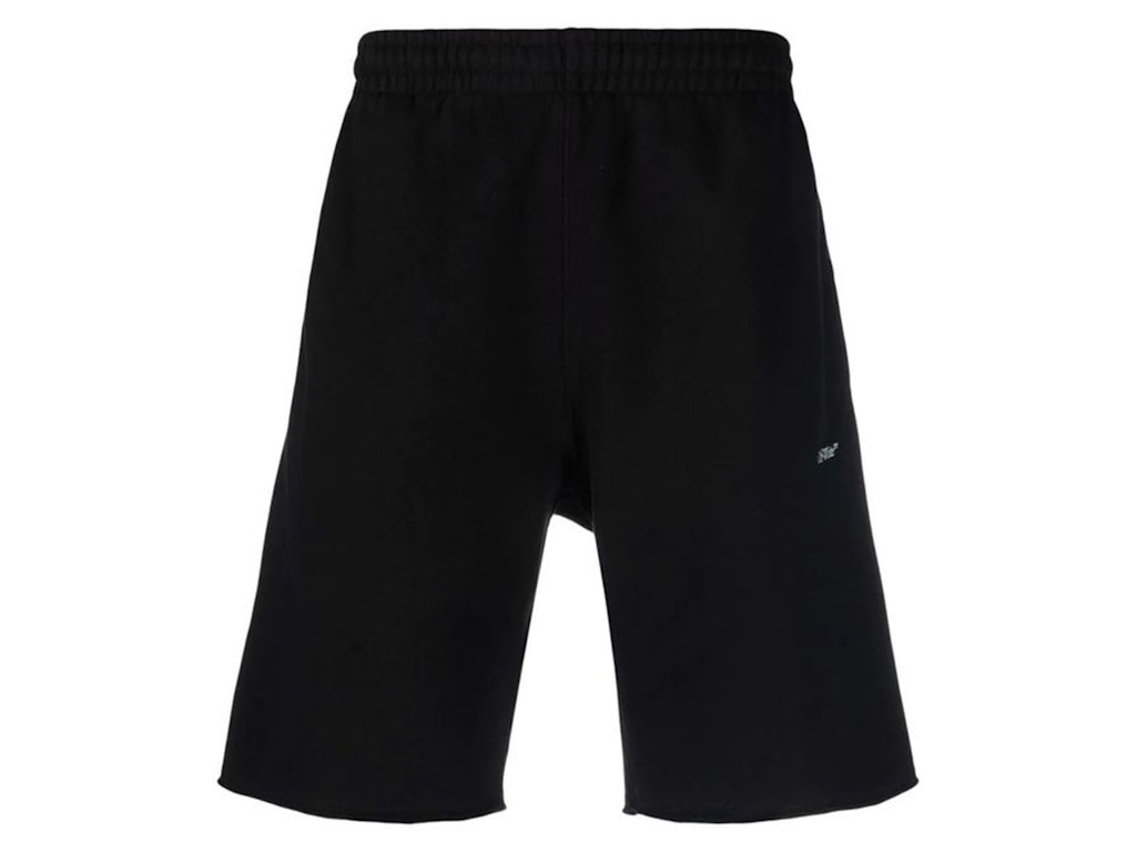 Pre-owned Off-white Marker Arrows Sweat Shorts Black/blue