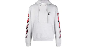 OFF-WHITE Marker Hoodie Grey/Red