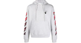 Off-White Marker Hoodie Grey/Red