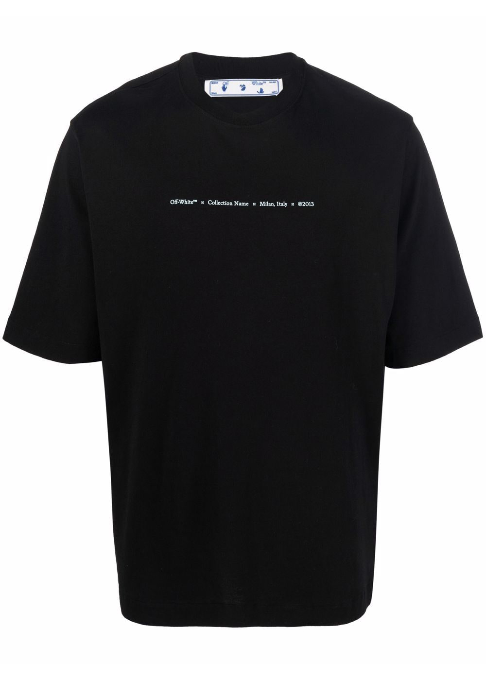 OFF-WHITE Marker Skate T-Shirt Black Blue