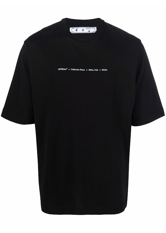 Pre-owned Off-white Marker Skate T-shirt Black Blue