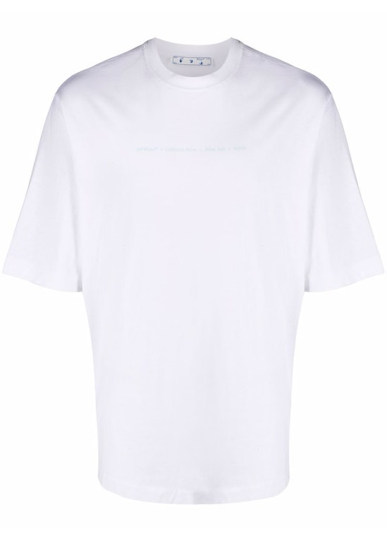 Pre-owned Off-white Marker Skate T-shirt White Blue