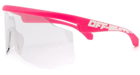 Off-White Mask Sunglasses Fuchsia/White