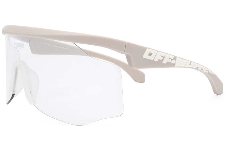 Off-White Mask Sunglasses Light Grey/White