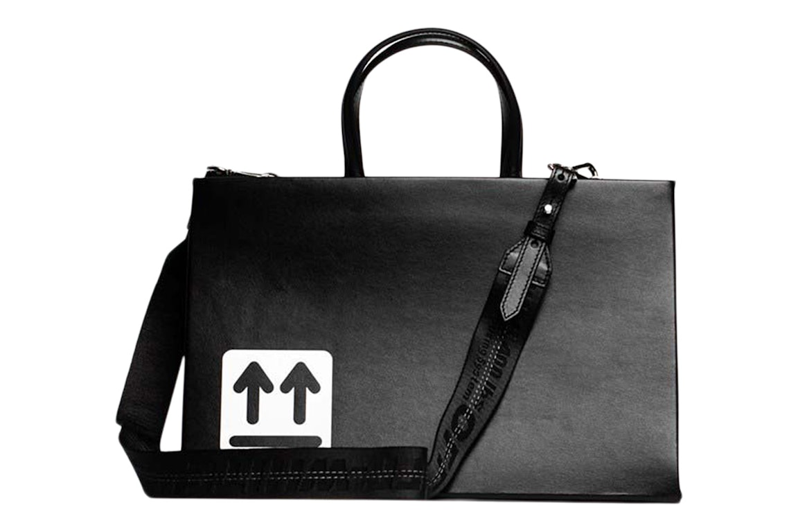 Pre-owned Off-white Medium Box Bag Black/white