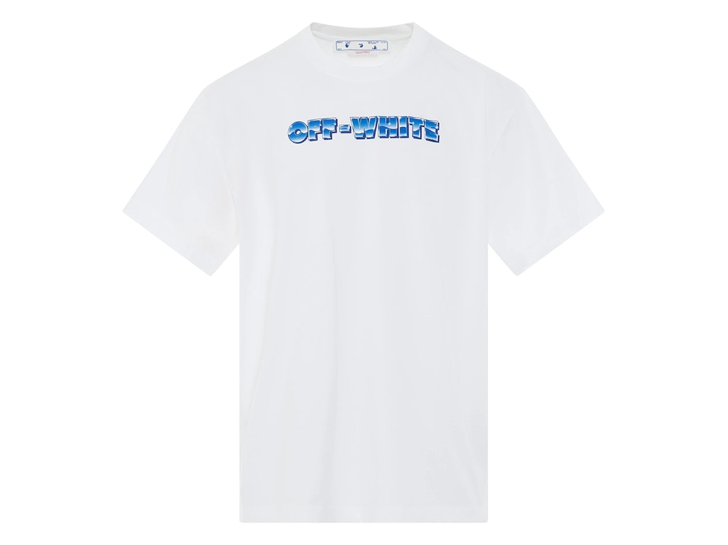 Pre-owned Off-white Metal Arrows T-shirt White/blue